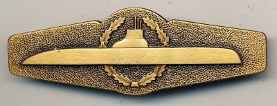 Tätigkeitsabzeichen U-Boot-Personal bronze, inoffiziell, Metall, neu